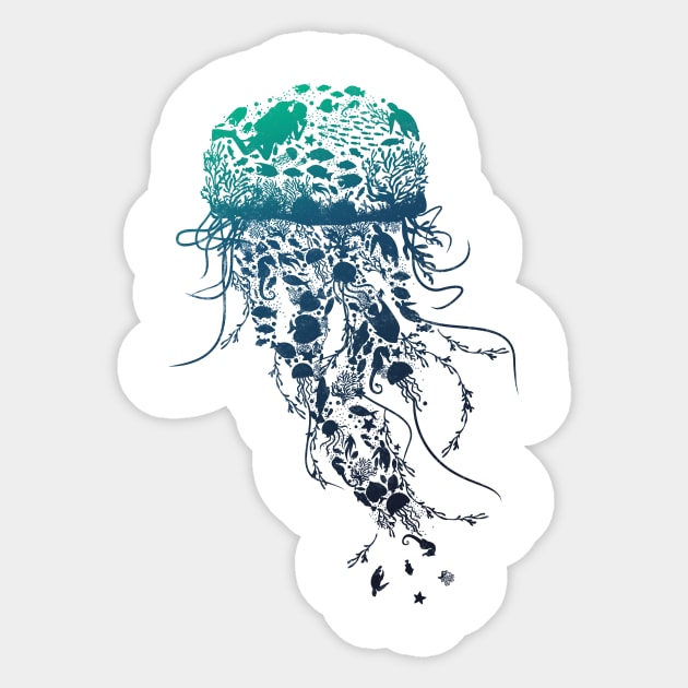 Marine Life Sticker by DANDINGEROZZ